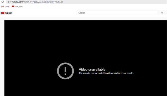 Copy Blocked YouTube Video URL