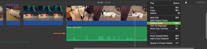 Detach Audio iMovie
