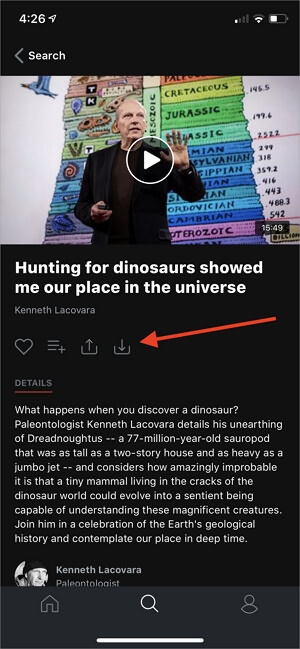 Download TED Video on Mobile