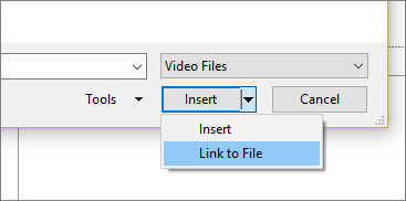 Insert Link to File in PPT