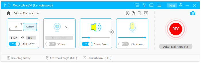 Preset Video Recorder