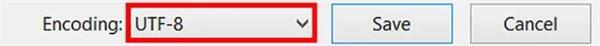 Save SRT File in UTF8 Encoding