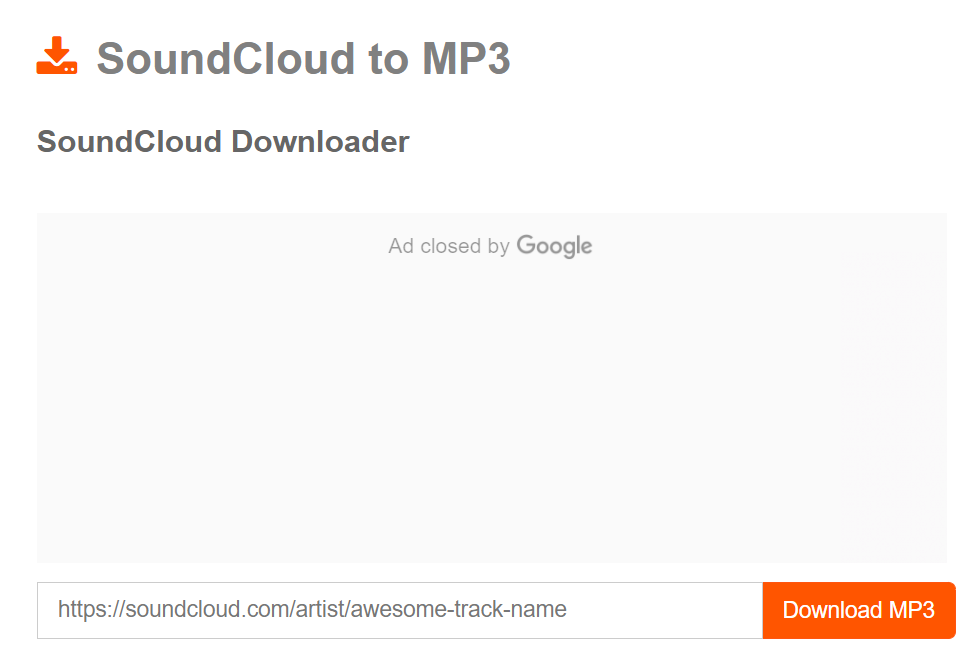 SoundCloud Mp3 Downloader