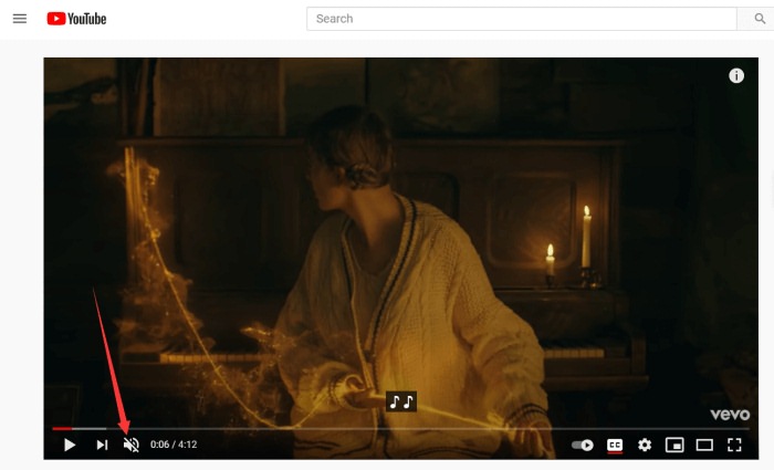 Mute YouTube With No Sound