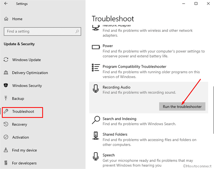 Windows 10 Audio Troubleshooter