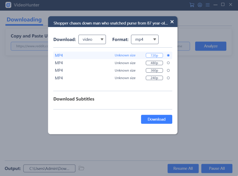 Output Options