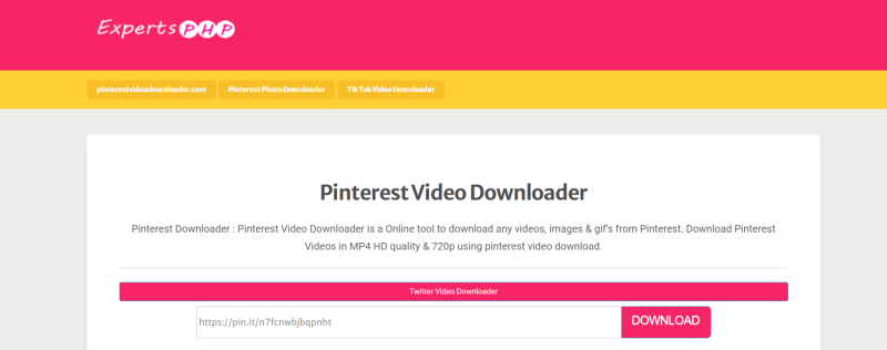 Pinterest Video Downloader - Download Pinterest Videos & Gif's Online