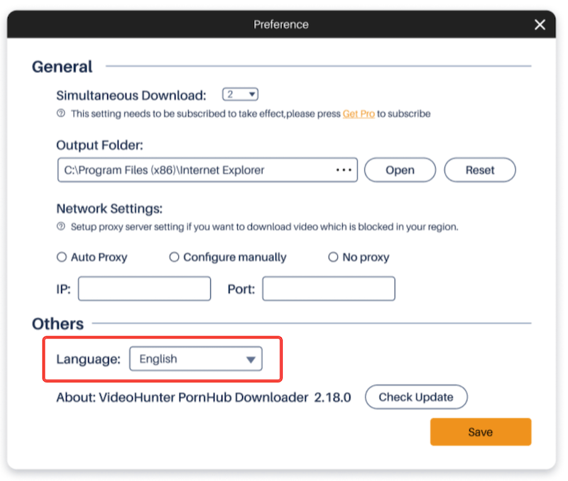How to Switch Program Language in Preferences