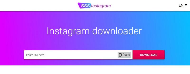 Téléchargez des bobines Instagram avec SSSInstagram
