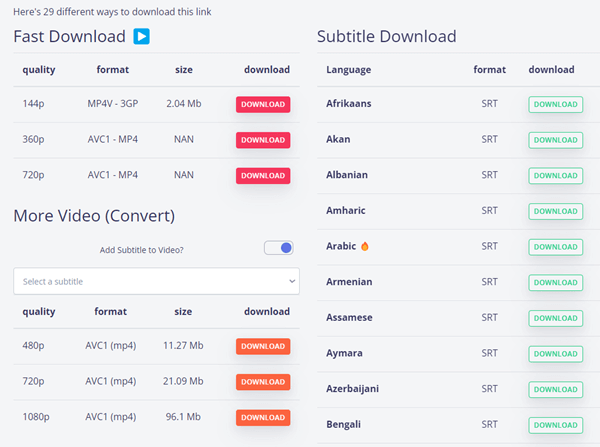 Download muziekvideo's met de gewenste kwaliteit en indeling