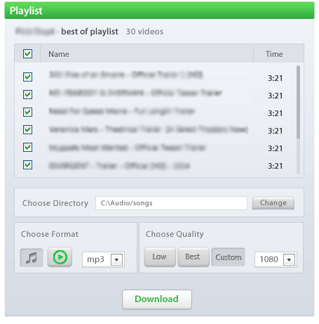 Download YouTube Playlist to MP3 with Byclick