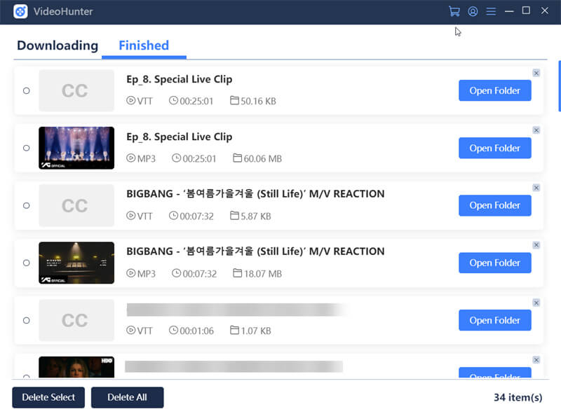 Downloaded BigBang Songs