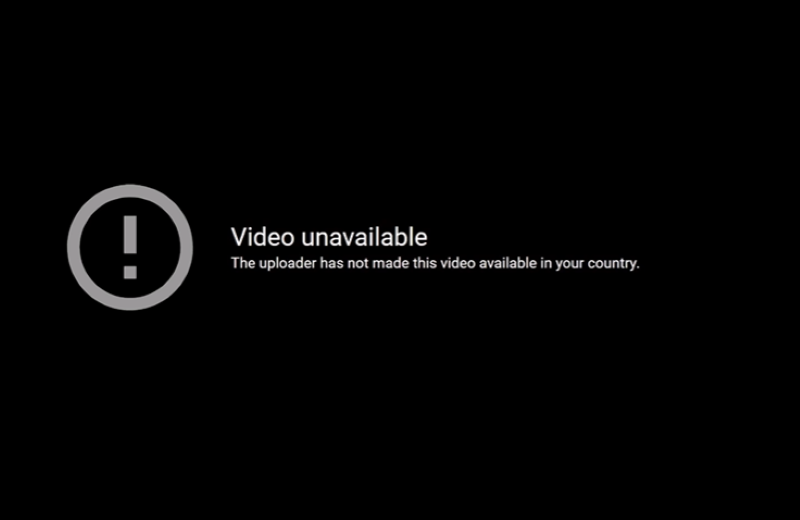 Geo Restricted YouTube Video