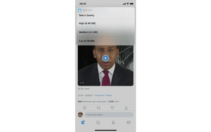 iOS Save Twitter Video