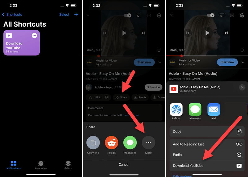 Télécharger des vidéos YouTube sur iPhone