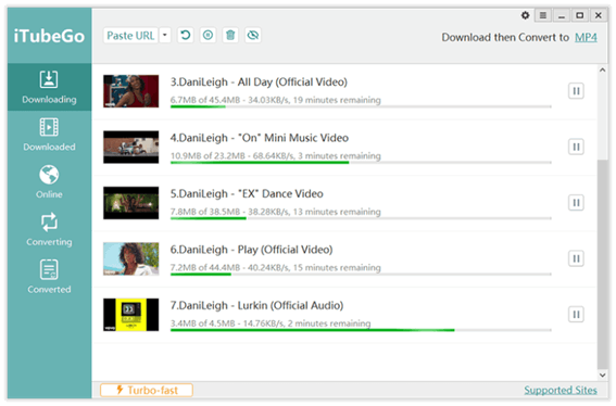 iTubeGo YouTube-downloader