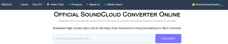 Download SoundCloud Music via KlickAud
