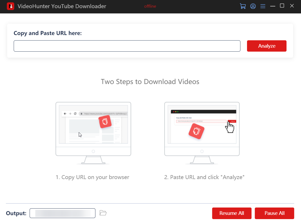 YouTube Downloader Interface