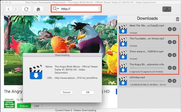 Paste URL Total Video Downloader