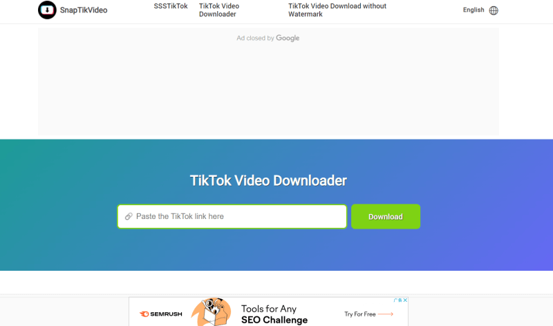 SSSTiktok: Free HD TikTok Video Downloader Without Watermark