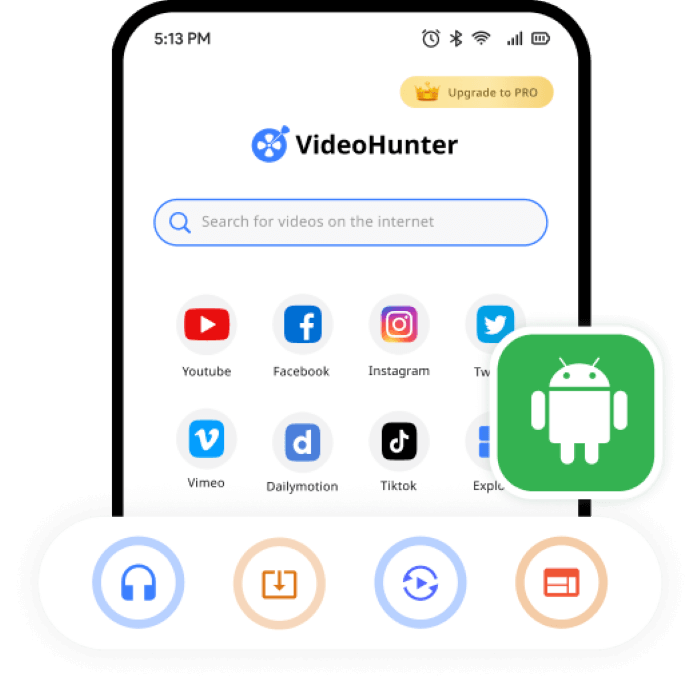 Video Hunter voor Android