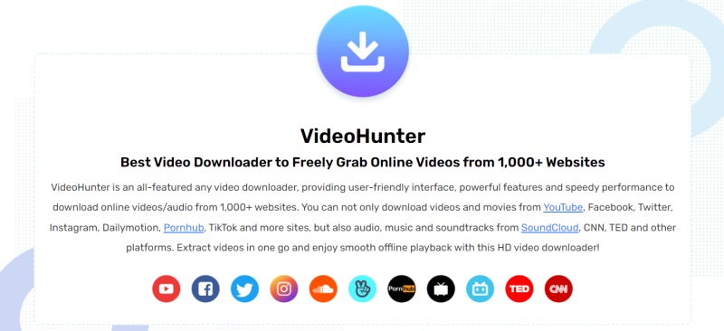 VideoHunter Supported Sites