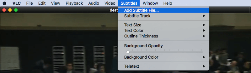 Add Subtitle File to YouTube Video in VLC