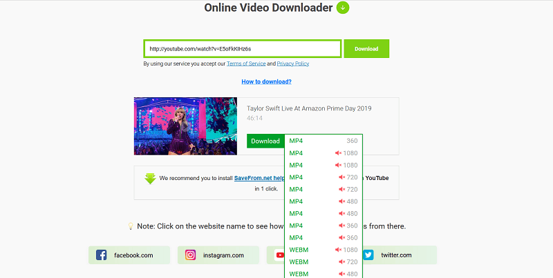 Download YouTube with SS Limitation