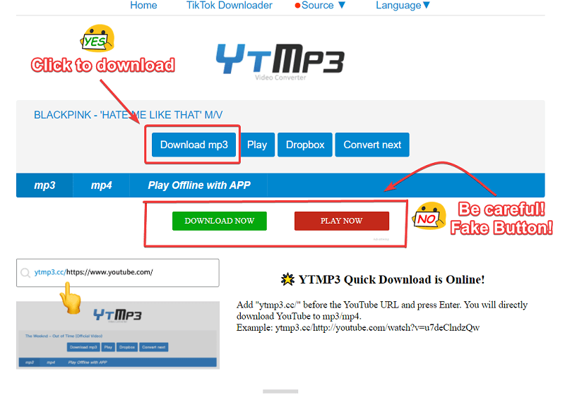 YTMP3 Download YouTube to MP3
